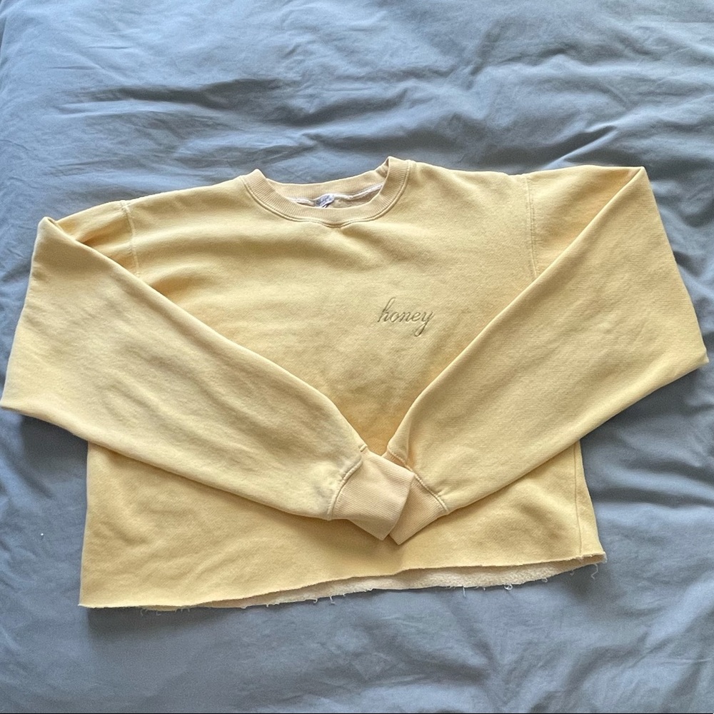 Honey brandy melville crew neck
